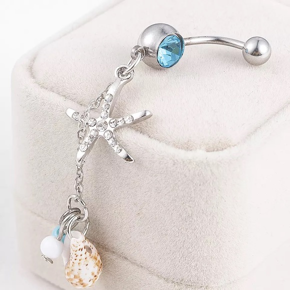 Starfish Shell Navel Bellybutton - Picture 2 of 2